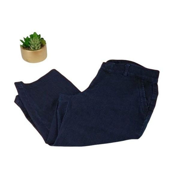 Dockers size 8 Petite Denim Blue Jean Capri Pants - Picture 2 of 6